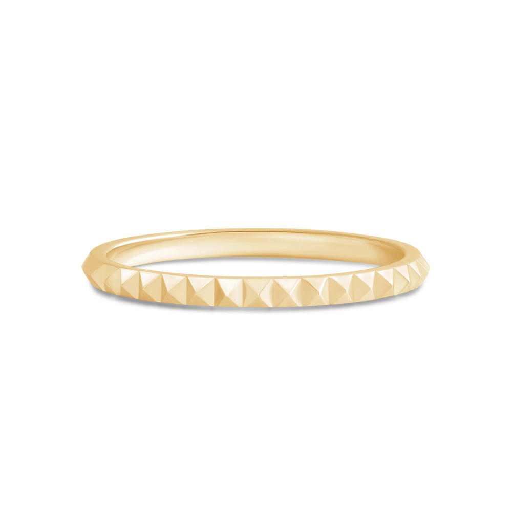 Pyramid Stacker Ring with 18KT Yellow Gold / 1.7 Cut Diamond in 14KT Yellow Gold / 1.7 view 1
