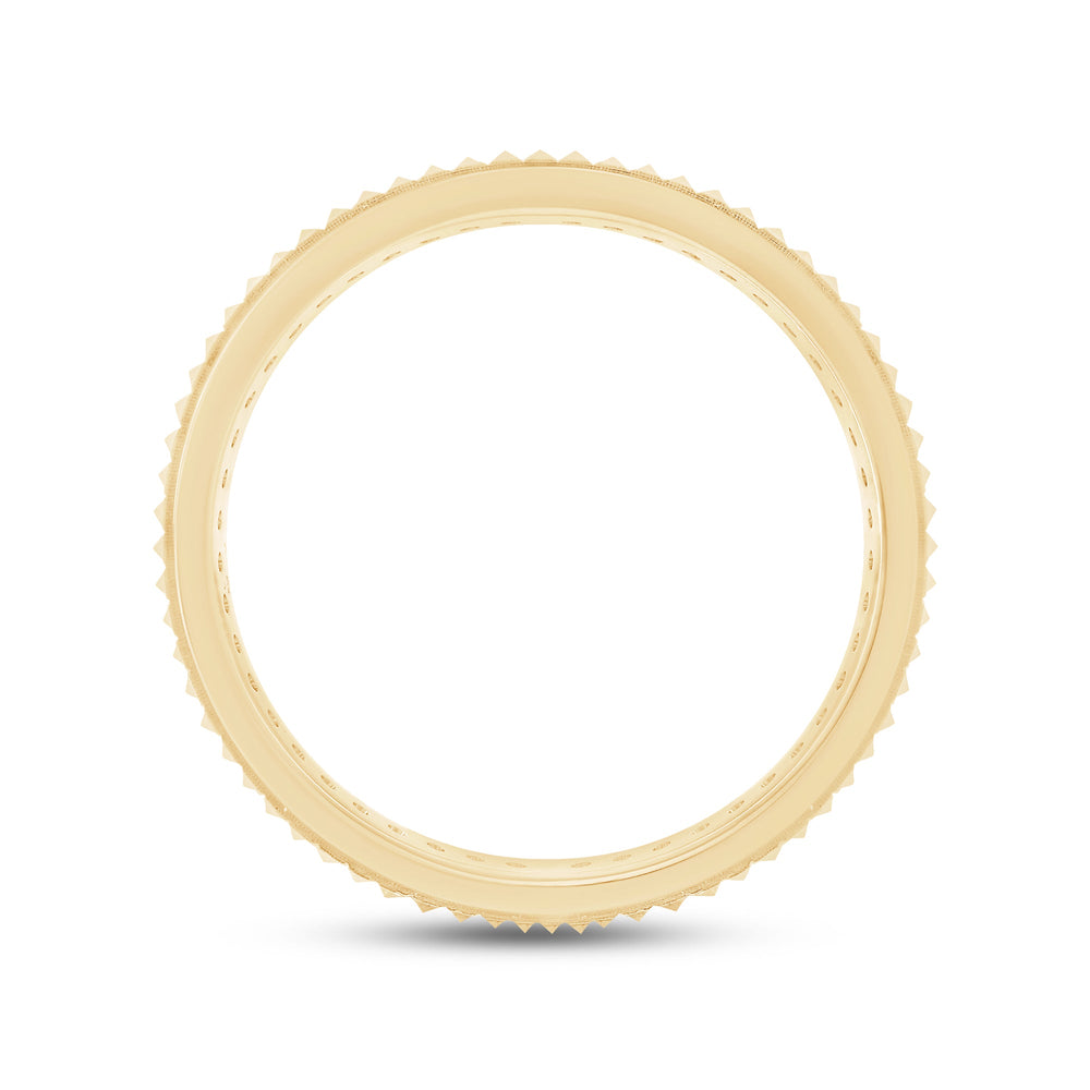 Midi Diamond Frame Pyramid Ring with 18KT Yellow Gold / Lab / 5/8 Cut Diamond in 14KT Yellow Gold / Lab / 5/8 view 4
