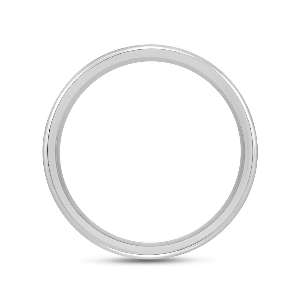 Classic Dome Diamond Horizon Ring with 18KT White Gold / Lab / 9/10 Cut Diamond in 14KT White Gold / Lab / 9/10 view 4
