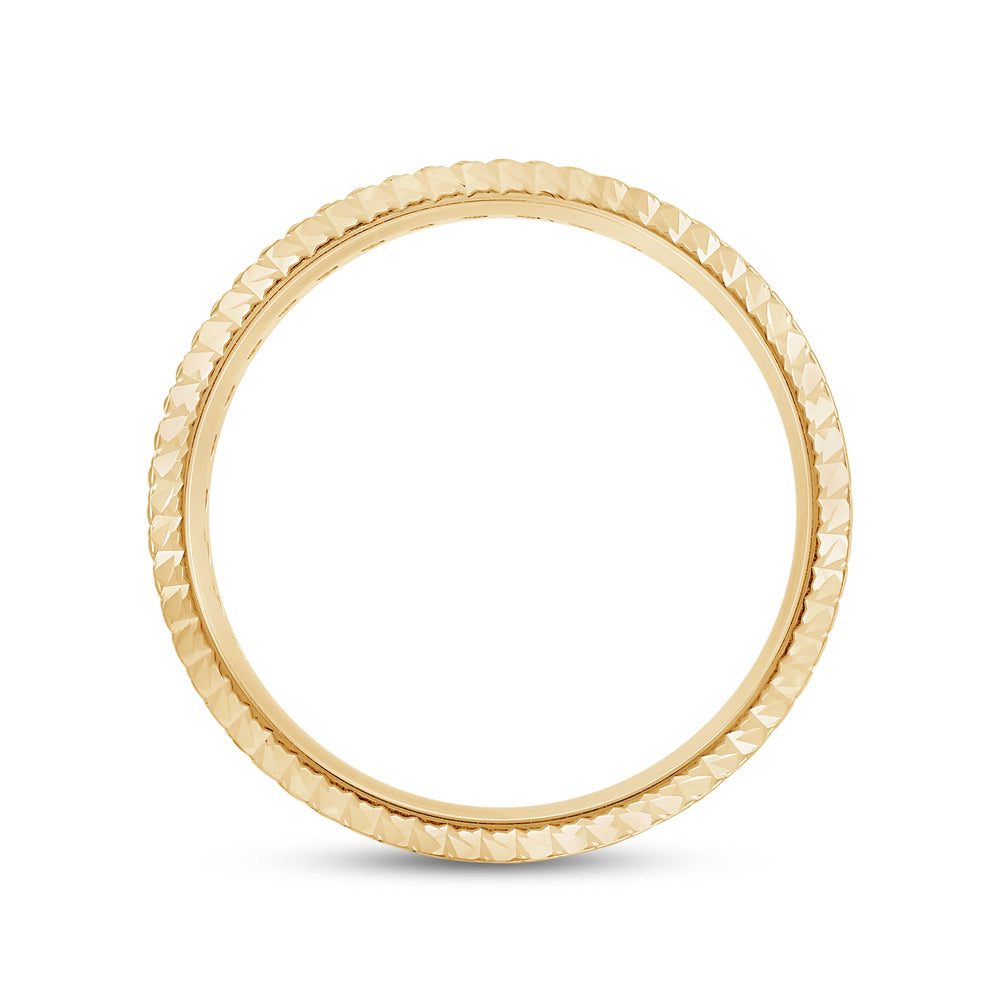 Diagonal Frame Ring with 18KT Yellow Gold / Lab / 5/8 Cut Diamond in 14KT Yellow Gold / Lab / 5/8 view 4
