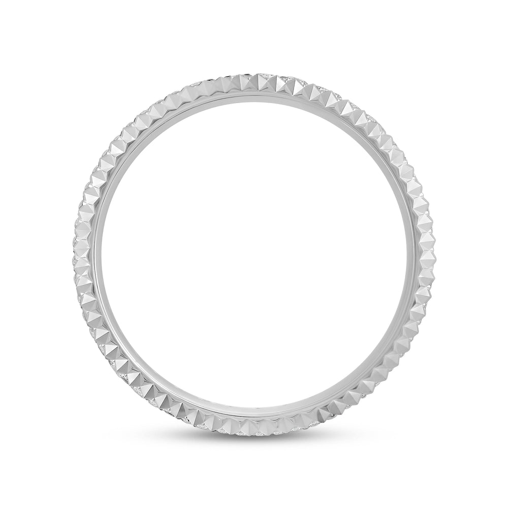 V Frame Ring with 18KT White Gold / Lab / 5/8 Cut Diamond in 14KT White Gold / Lab / 5/8 view 4
