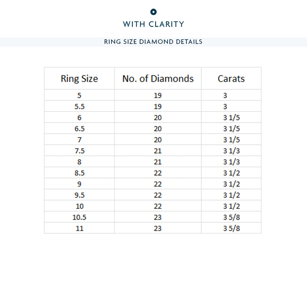 Dome Basket Diamond Eternity Ring with 18KT Rose Gold / Natural / 3 1/5 Cut Diamond in 14KT Rose Gold / Natural / 3 1/5 view 4
