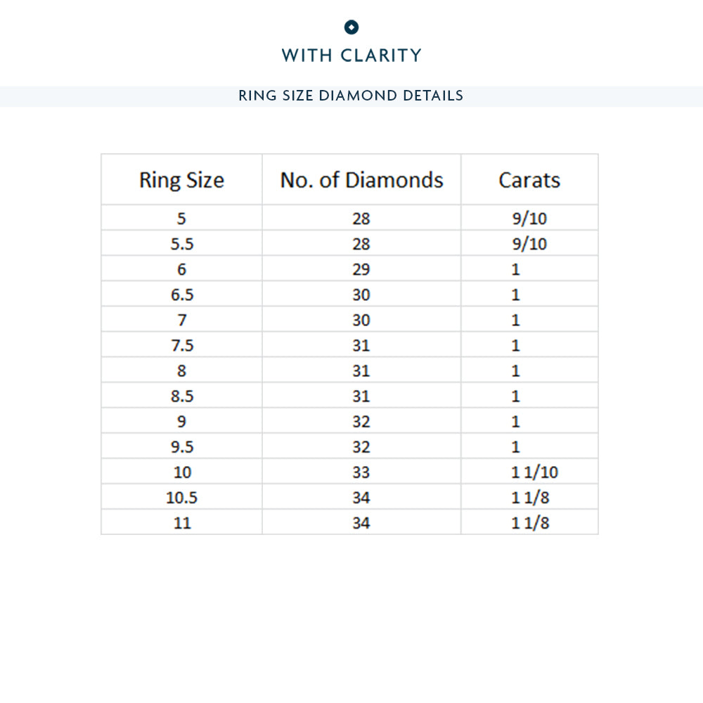 Four-Claw Diamond Eternity Ring with 18KT Yellow Gold / Natural / 1 Cut Diamond in 14KT Yellow Gold / Natural / 1 view 4
