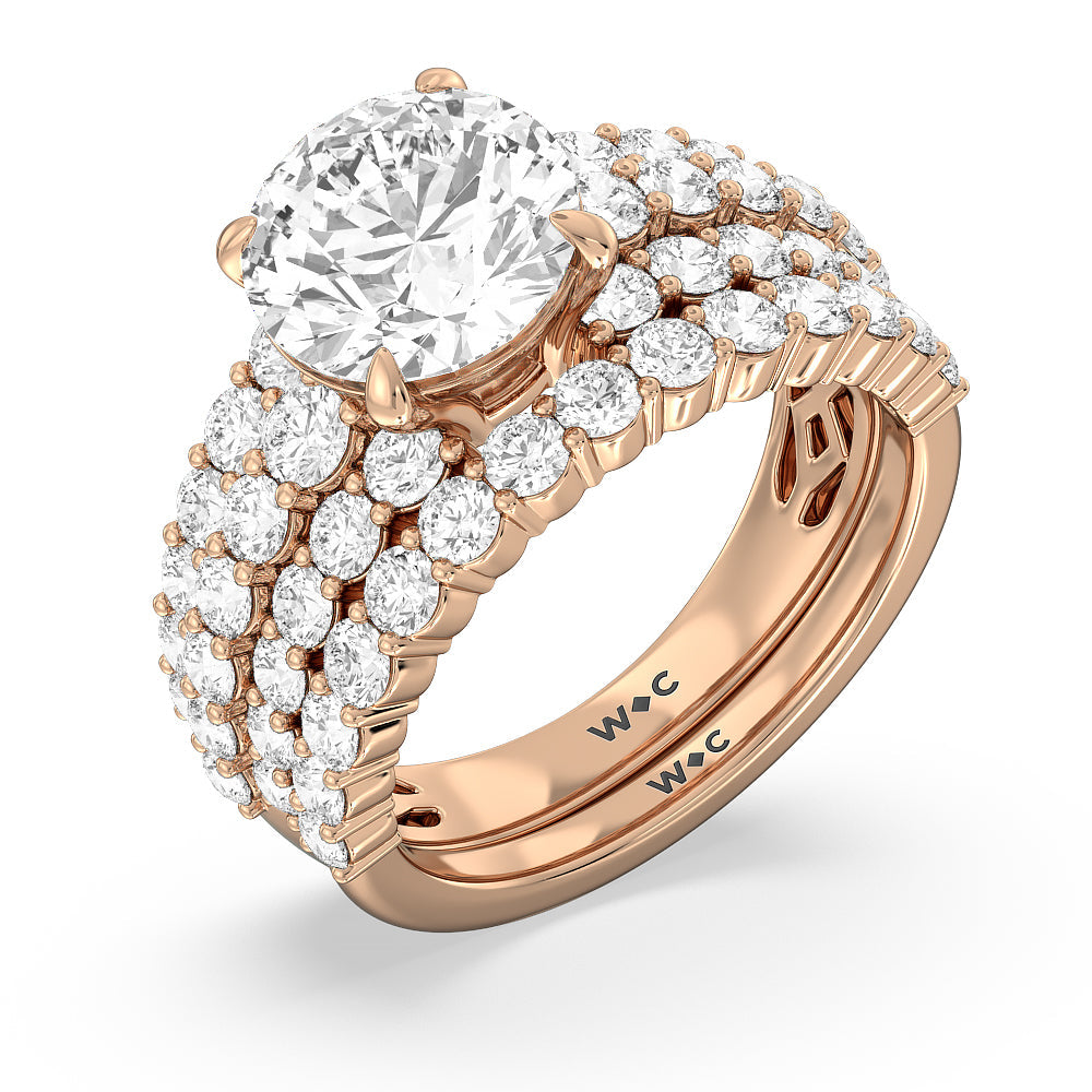 Oval Cut The Park Avenue Ring with Lab Grown Diamond in 14KT Rose Gold view 9
