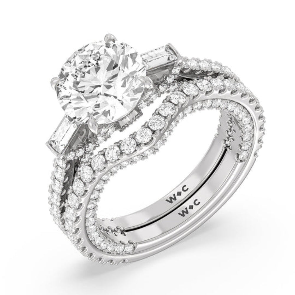 Oval Cut The Beekman Ring with Lab Grown Diamond in 14KT White & Rose Gold view 4
