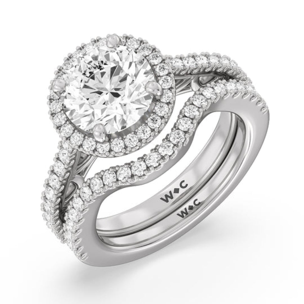 The Dakota Ring with Oval Cut Diamond in 14KT Rose Gold view 4
