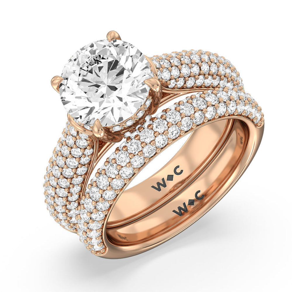 Emerald Cut The Bleecker Ring with Lab Grown Diamond in 14KT Rose Gold view 6
