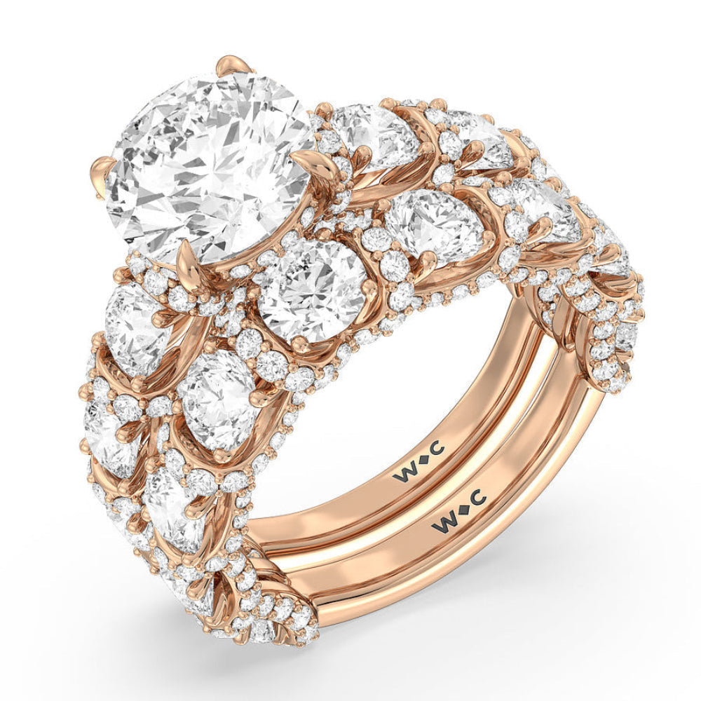 The Fulton Ring with Radiant Cut Diamond in 14KT Rose Gold view 10
