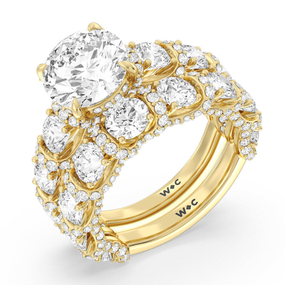The Fulton Ring with Radiant Cut Diamond in 14KT Rose Gold view 9
