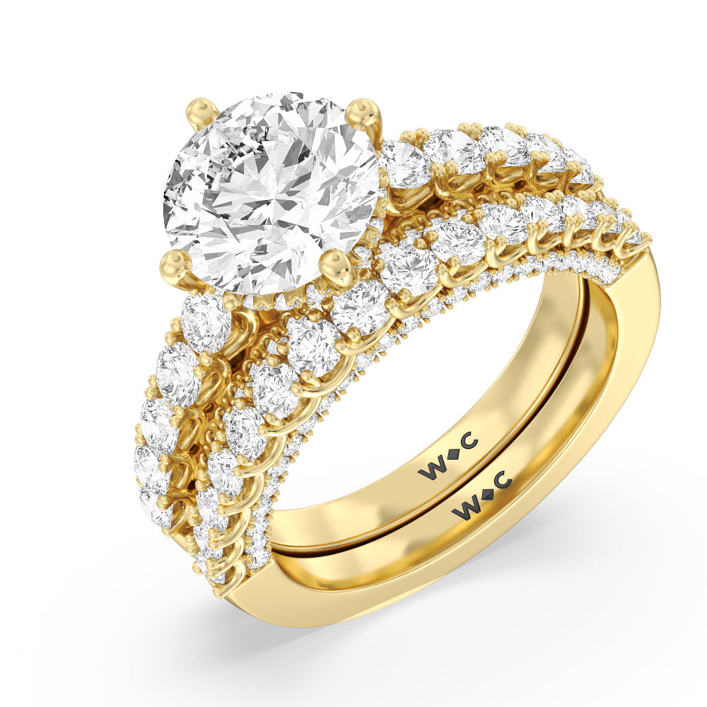 The Fifth Avenue Ring with Pear Cut Diamond in 14KT Rose Gold view 8
