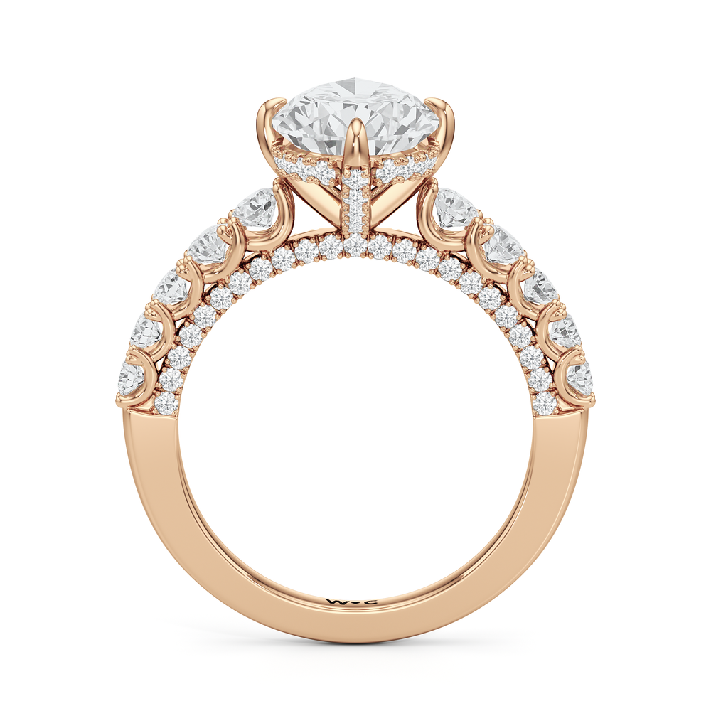 The Fifth Avenue Ring with Pear Cut Diamond in 14KT Rose Gold view 5
