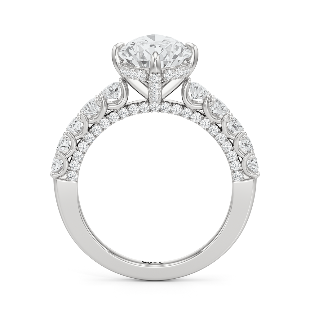 The Fifth Avenue Ring with Pear Cut Diamond in 14KT Platinum view 5
