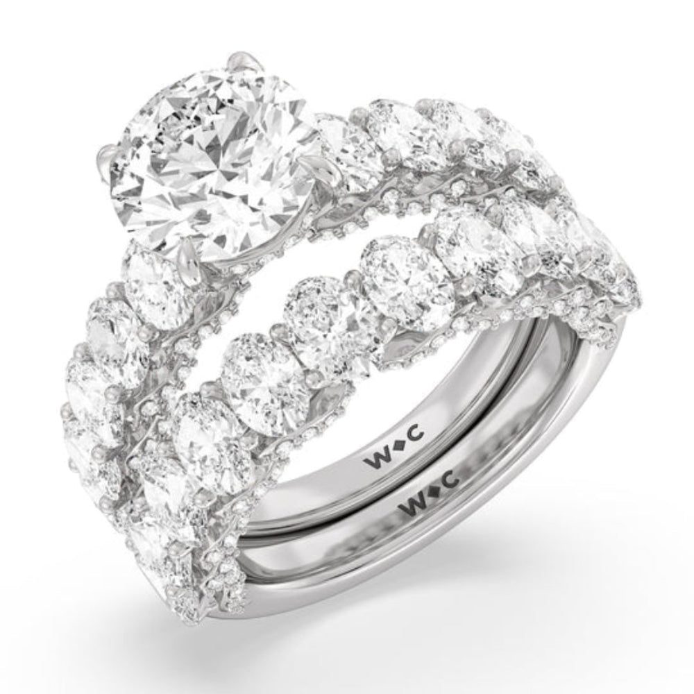 Radiant Cut The Roosevelt Ring with Lab Grown Diamond in 14KT Rose Gold view 8
