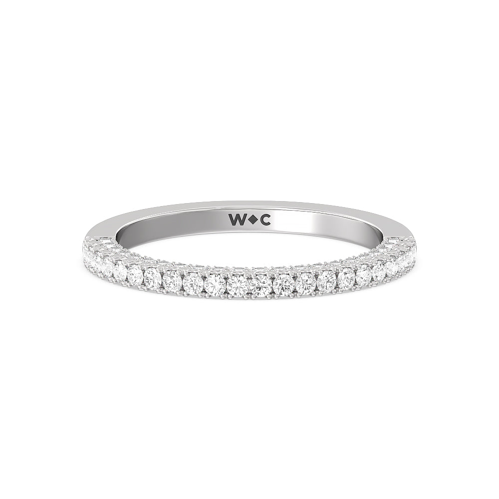 The East Village Band with Platinum Cut Diamond in 14KT Platinum view 1
