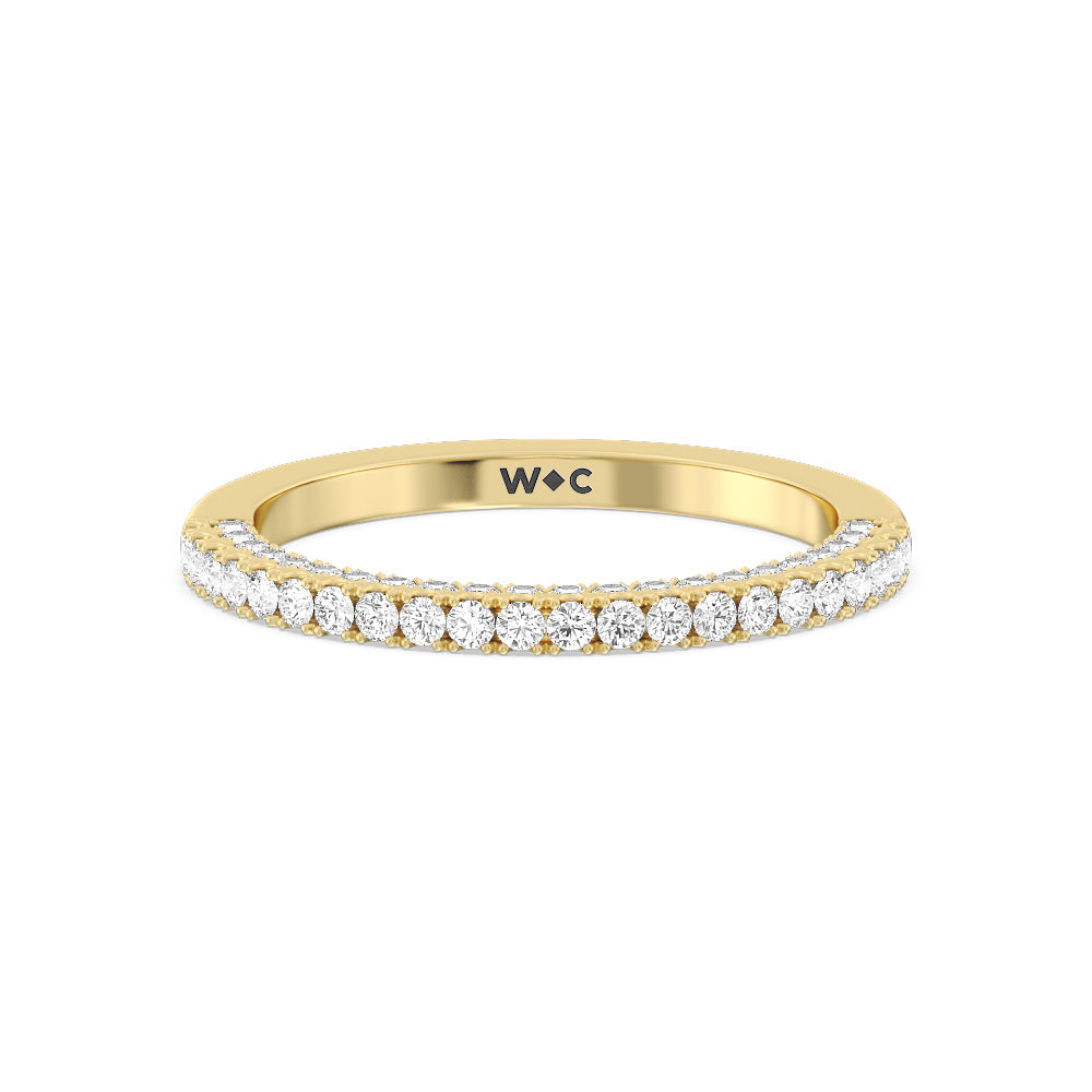 The East Village Band with 18KT Yellow Gold Cut Diamond in 14KT Yellow Gold view 1
