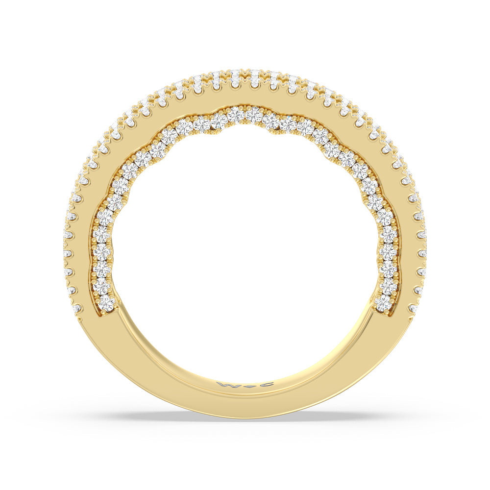 The Chelsea Band with 18KT Yellow Gold Cut Diamond in 14KT Yellow Gold view 2
