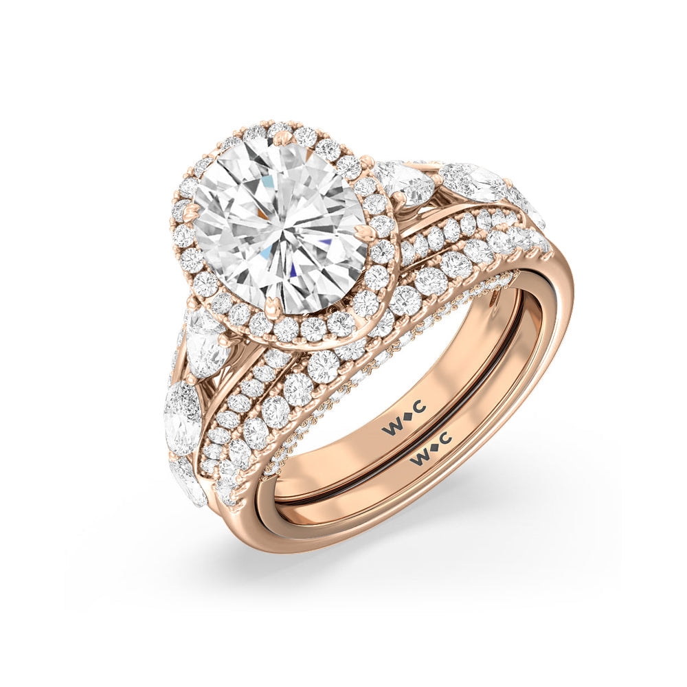 Radiant Cut The Apollo Ring with Lab Grown Diamond in 14KT Rose Gold view 7
