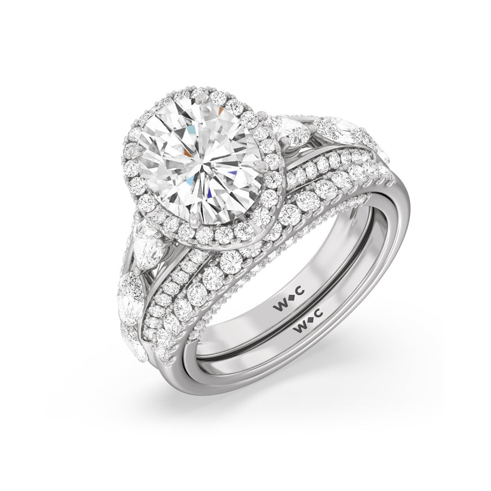Cushion Cut The Apollo Ring with Lab Grown Diamond in 14KT Platinum view 7
