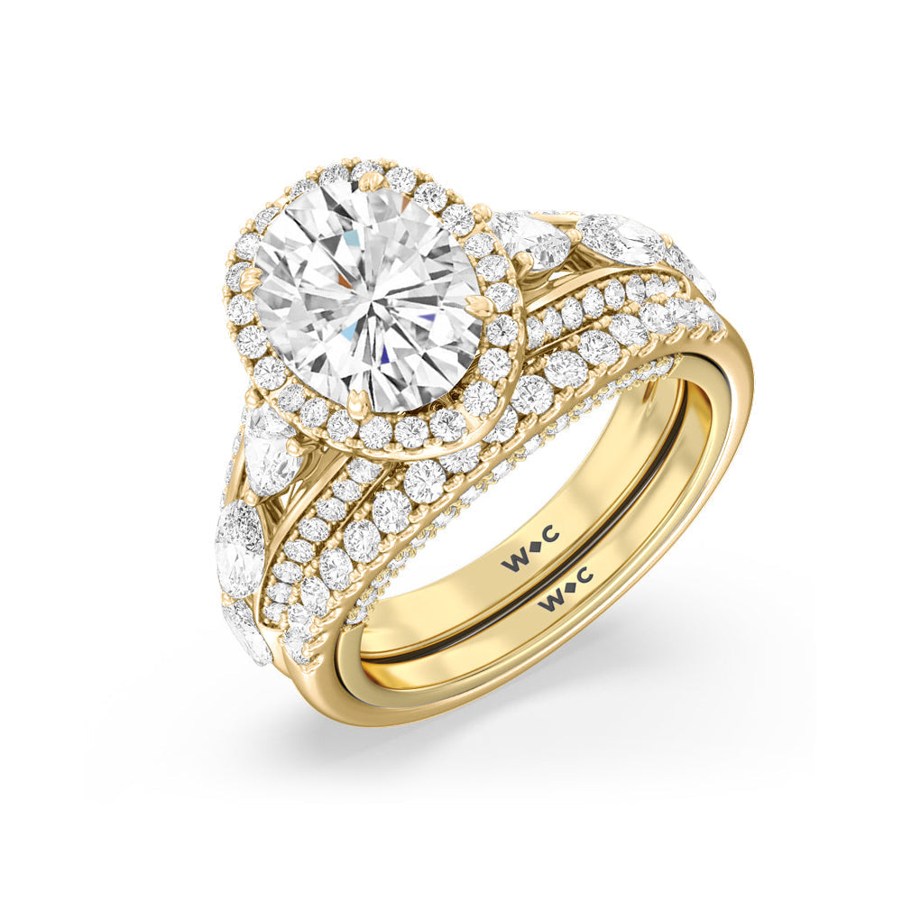 Emerald Cut The Apollo Ring with Lab Grown Diamond in 14KT Yellow Gold view 7
