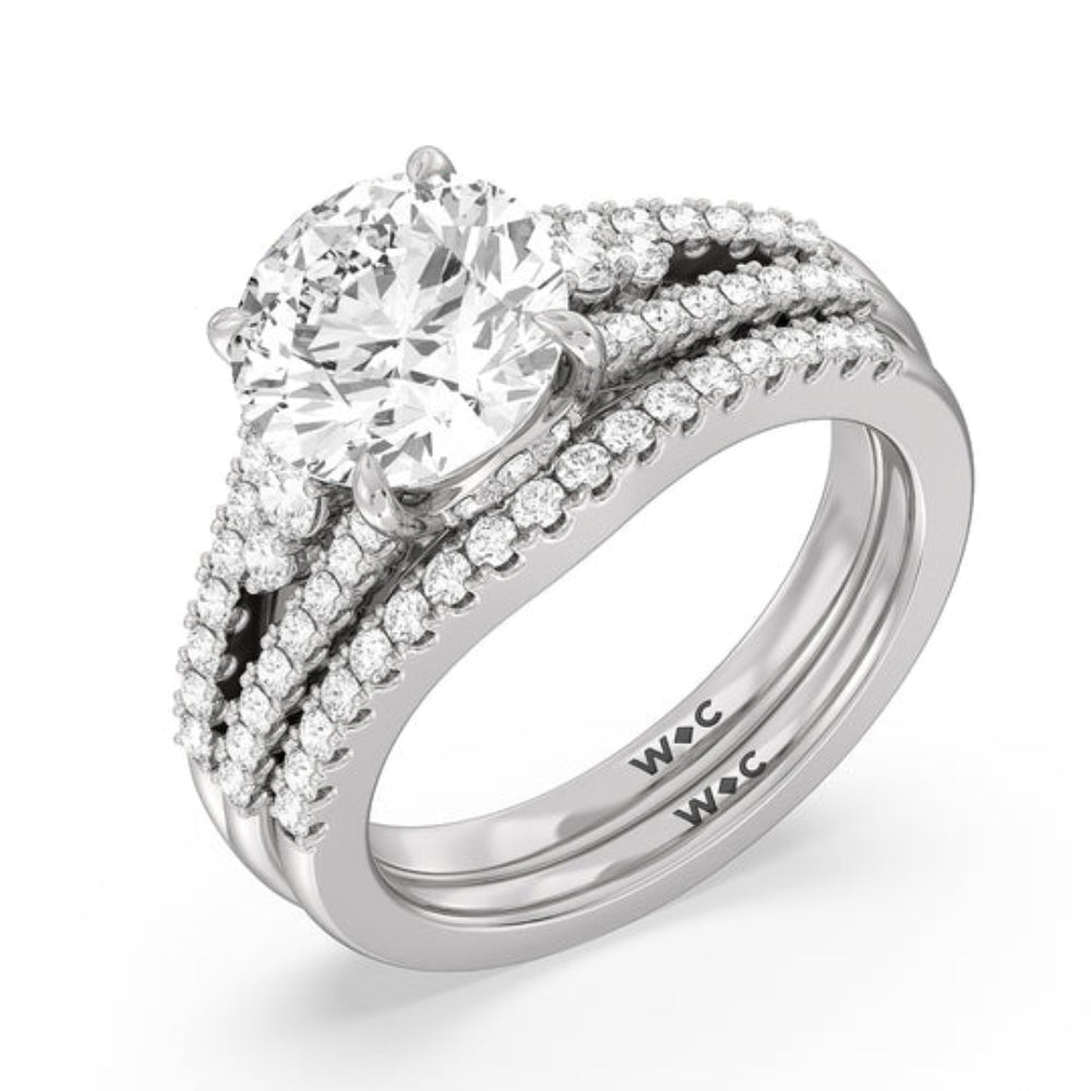 Emerald Cut The Greenwich Village Ring with Lab Grown Diamond in 14KT Rose Gold view 4
