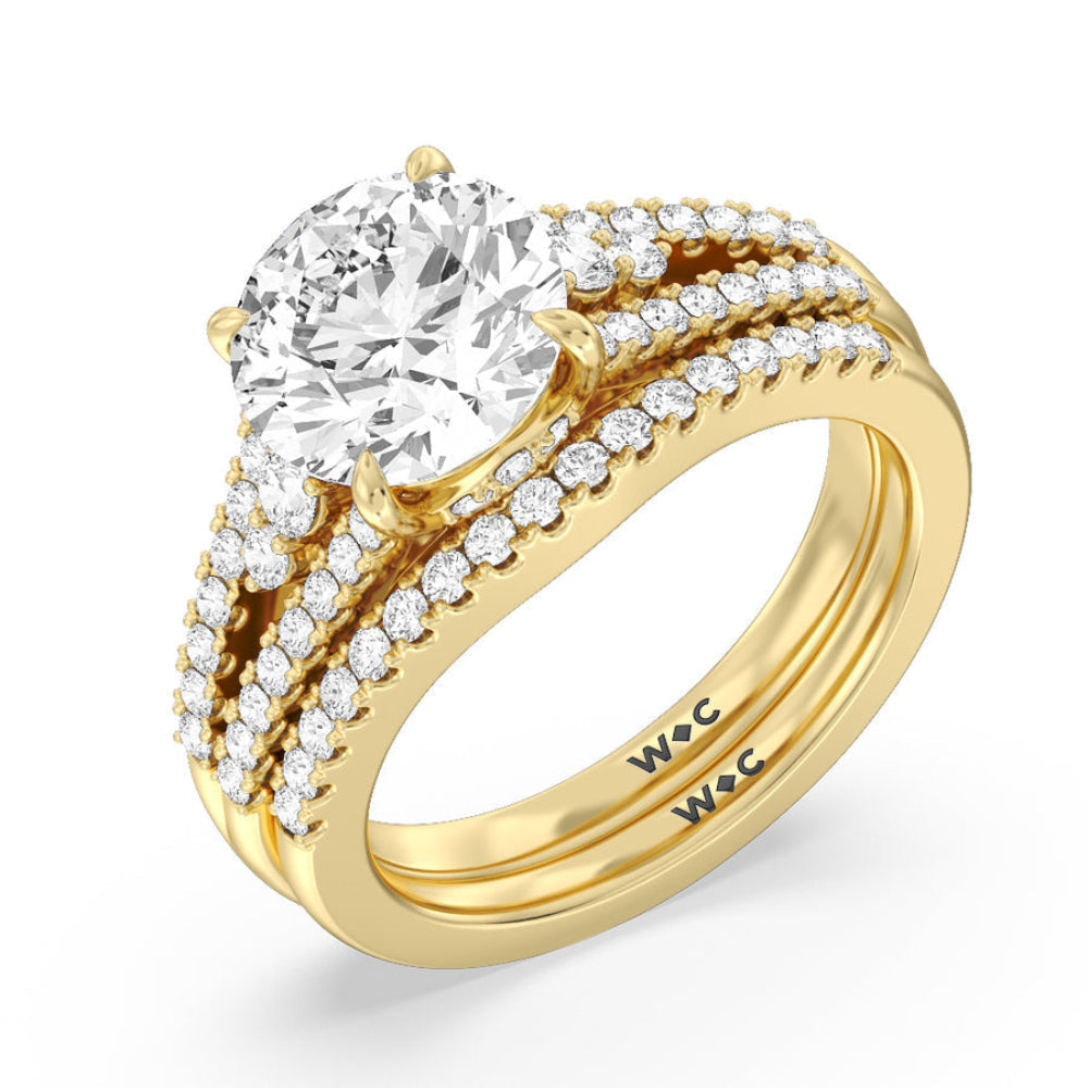Emerald Cut The Greenwich Village Ring with Lab Grown Diamond in 14KT Rose Gold view 5
