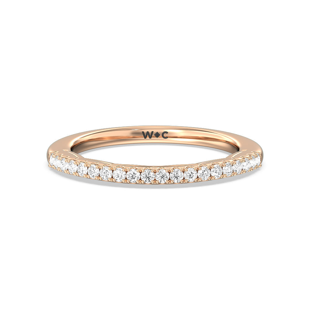 The Mercer Band with 18KT Rose Gold Cut Diamond in 14KT Rose Gold view 1
