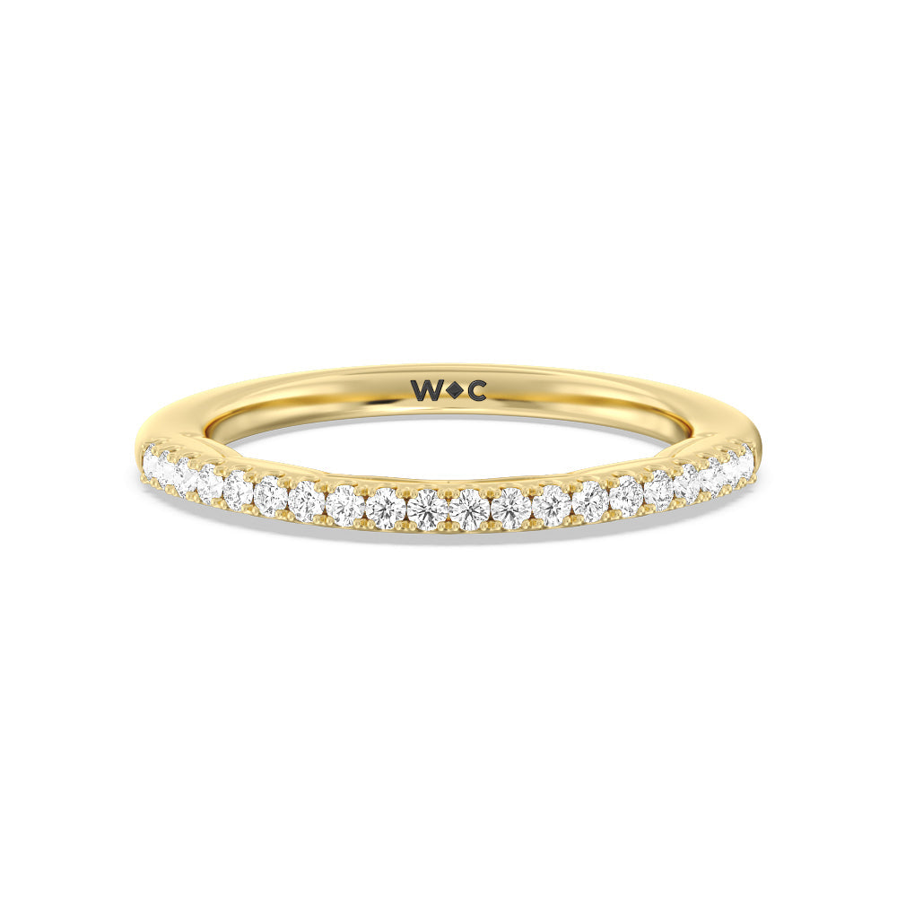 The Mercer Band with 18KT Yellow Gold Cut Diamond in 14KT Yellow Gold view 1
