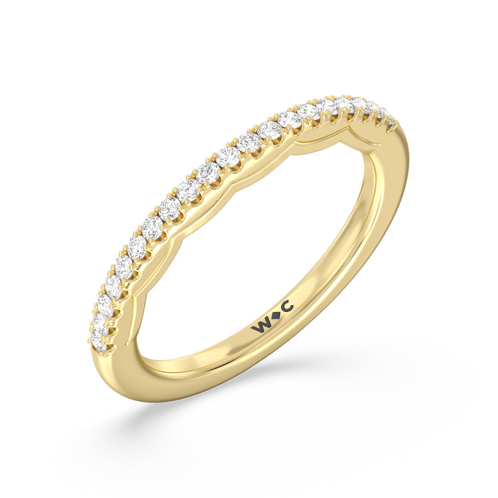 The Mercer Band with 18KT Yellow Gold Cut Diamond in 14KT Yellow Gold view 4
