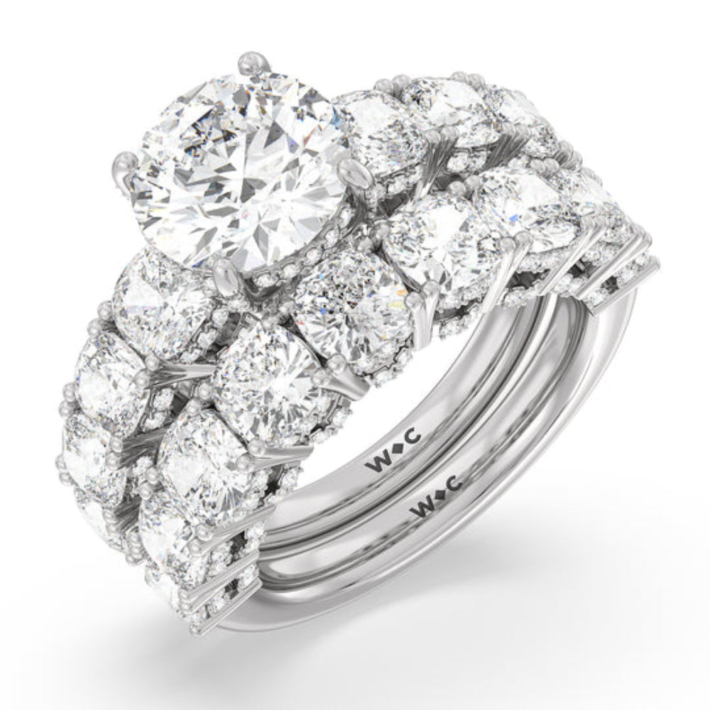 Oval Cut The Manhattan Ring with Lab Grown Diamond in 14KT Rose Gold view 4
