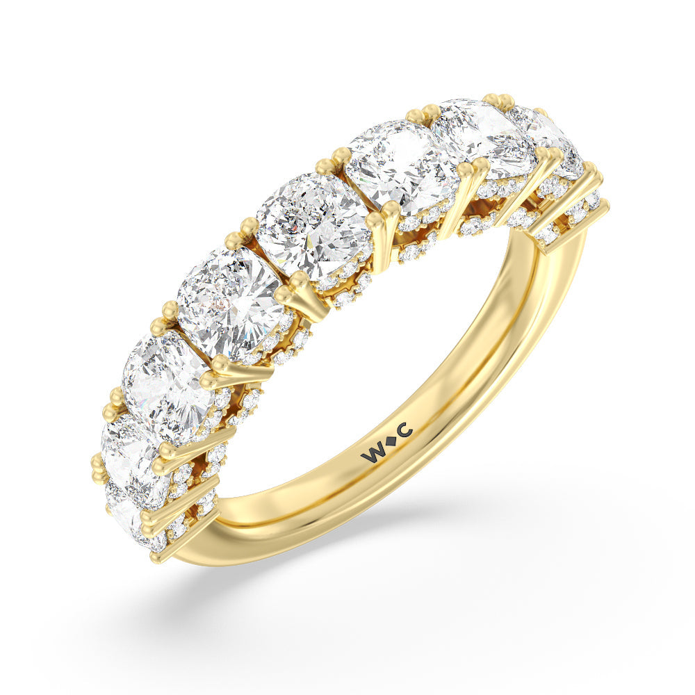 The Manhattan Band with 18KT Yellow Gold Cut Diamond in 14KT Yellow Gold view 4
