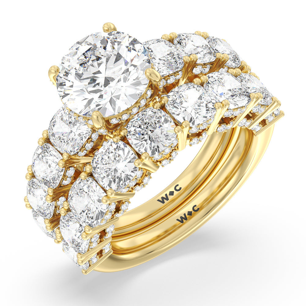 The Manhattan Band with 18KT Yellow Gold Cut Diamond in 14KT Yellow Gold view 3
