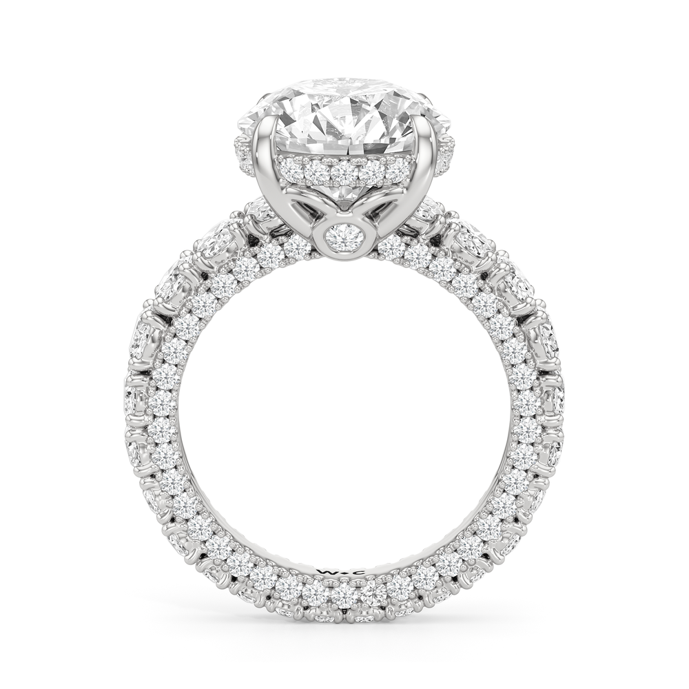 The Broome Ring with Round Cut Diamond in 14KT Platinum view 4
