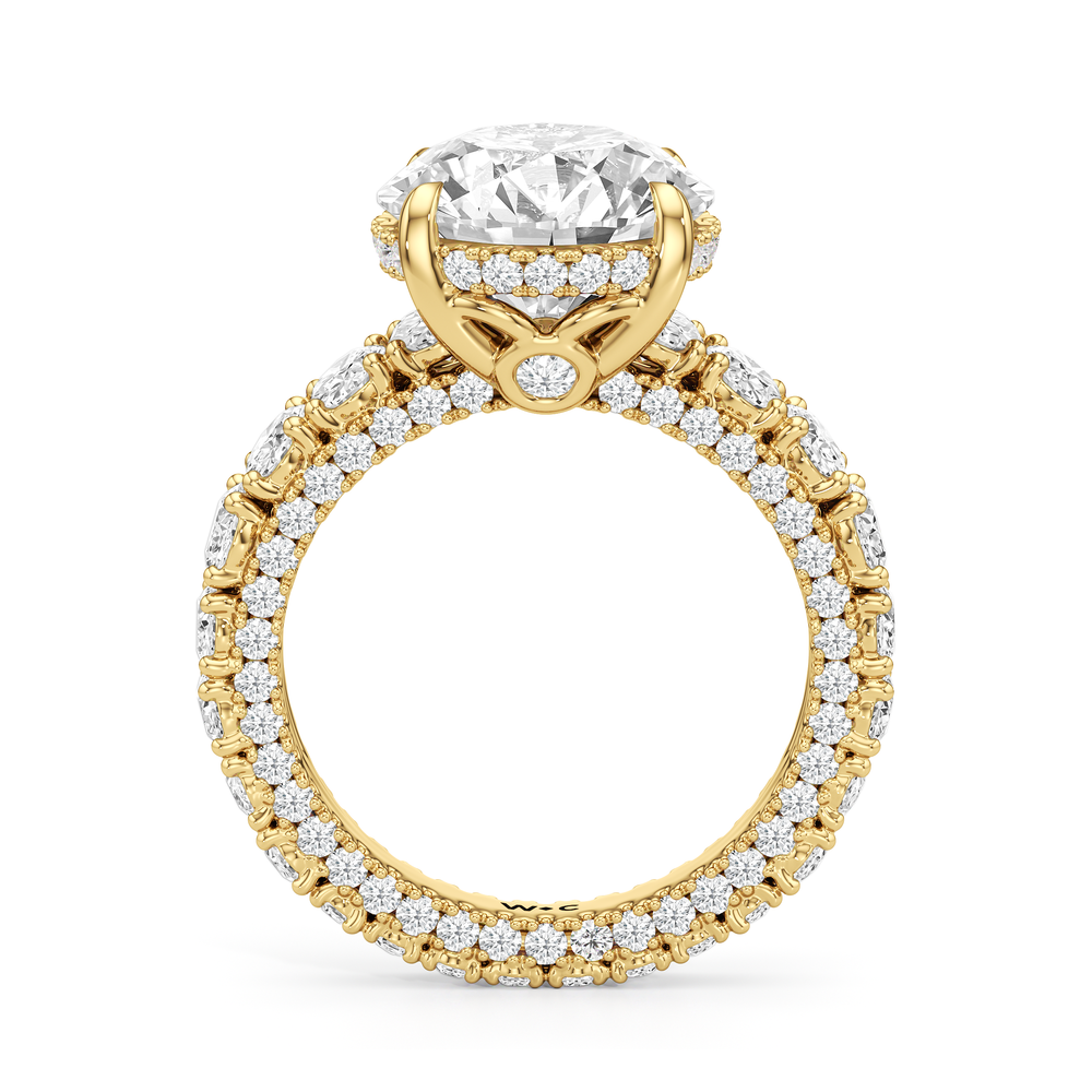 The Broome Ring with Round Cut Diamond in 14KT Yellow Gold view 4
