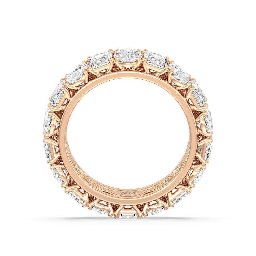 The Wall Street Diamond Band with 18KT Rose Gold Cut Diamond in 14KT Rose Gold view 2

