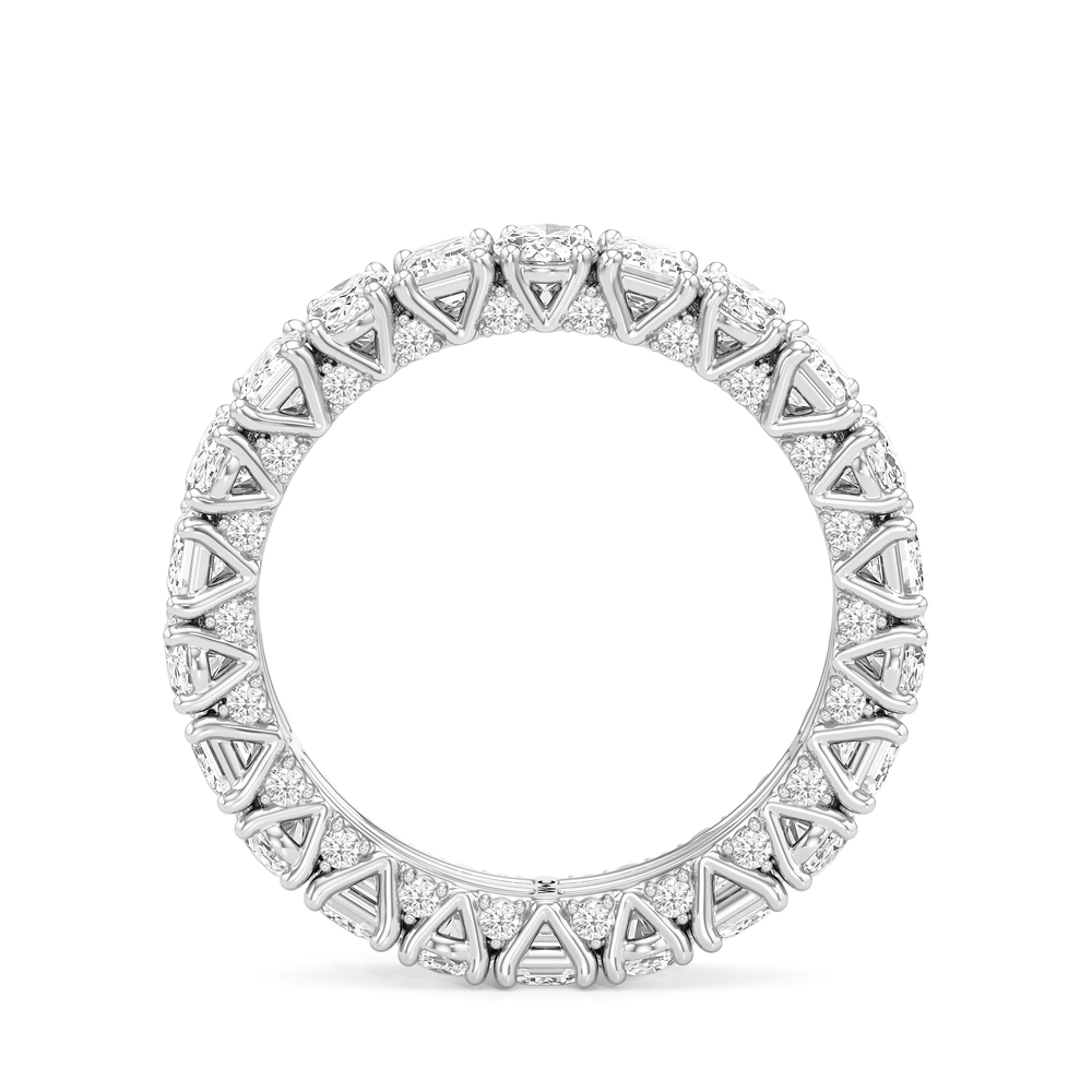 The Wall Street Diamond Band with Platinum Cut Diamond in 14KT Platinum view 4
