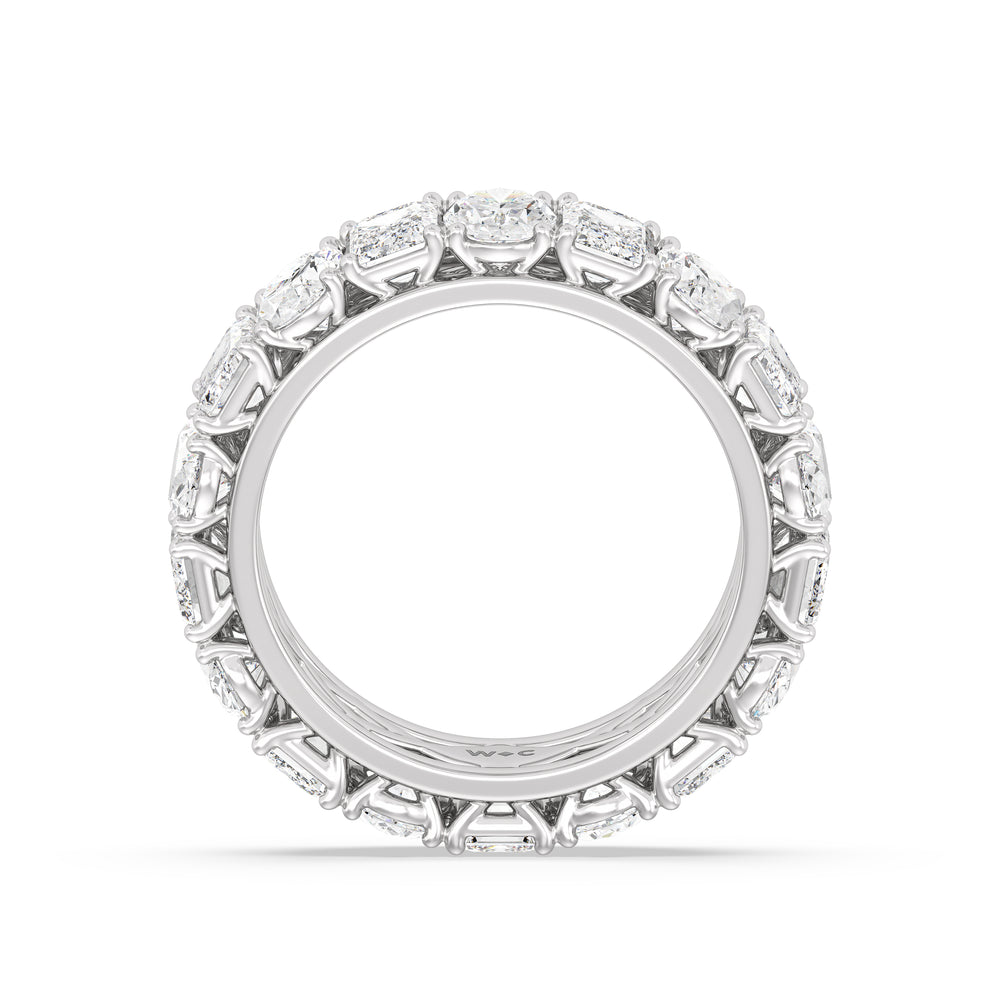 The Wall Street Diamond Band with Platinum Cut Diamond in 14KT Platinum view 2
