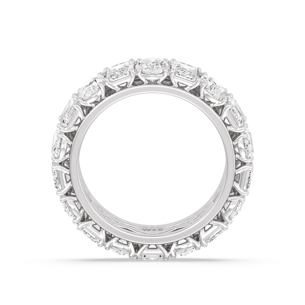 The Nolita Eternity Ring with 6 Cut Diamond in 14KT Platinum view 2
