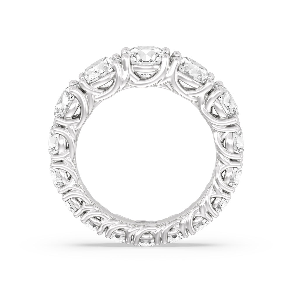 The Upper West Side Diamond Band with Platinum Cut Diamond in 14KT Platinum view 2
