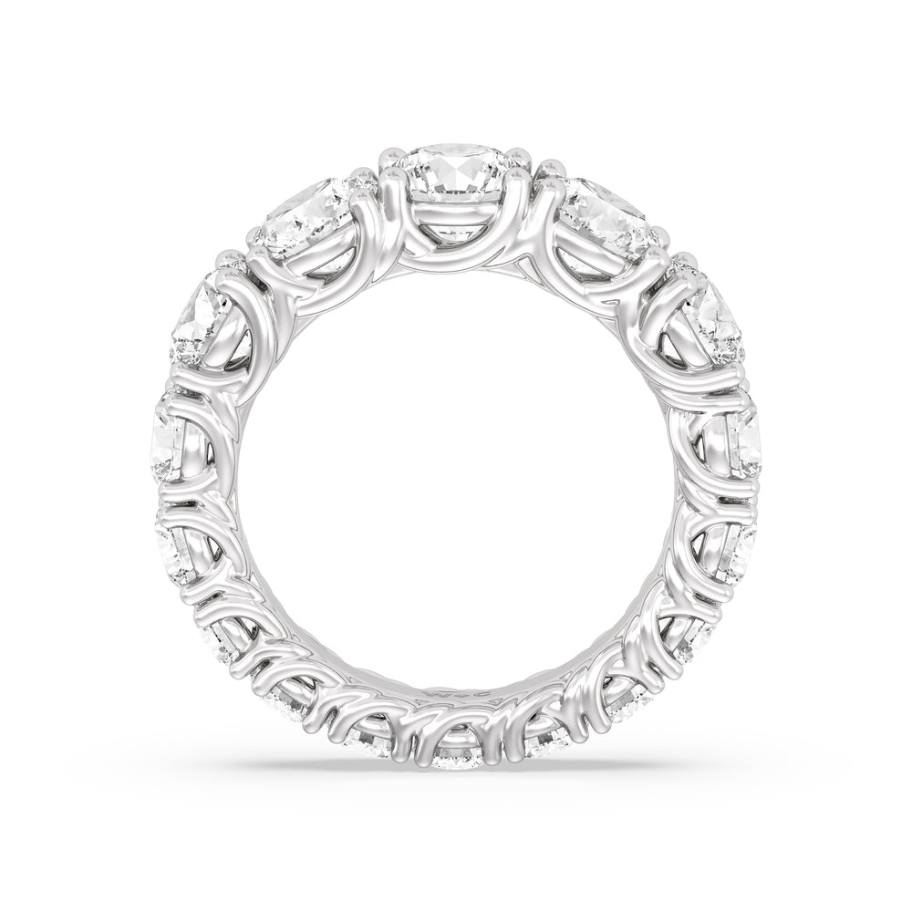 The Dumbo Eternity Ring with 6 1/4 Cut Diamond in 14KT Platinum view 2
