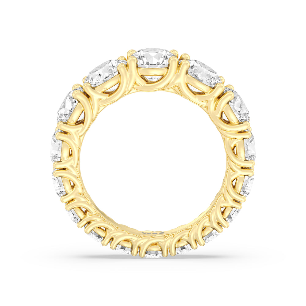 The Upper West Side Diamond Band with 18KT Yellow Gold Cut Diamond in 14KT Yellow Gold view 2
