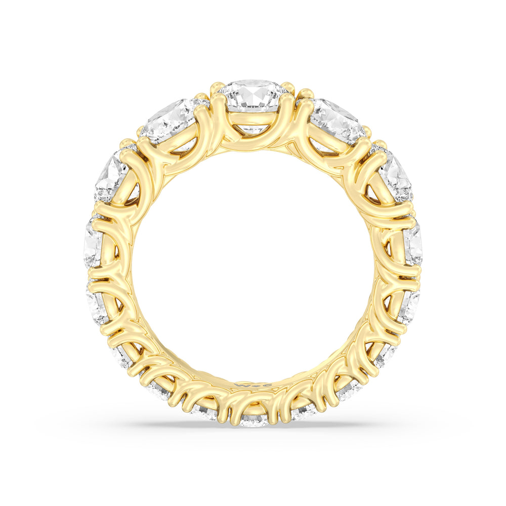 The Dumbo Eternity Ring with 6 1/4 Cut Diamond in 14KT Yellow Gold view 2
