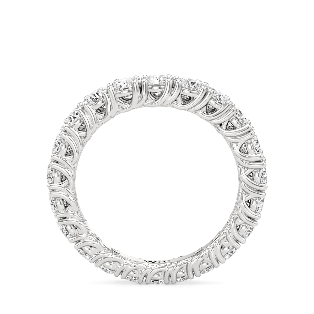 The Upper West Side Diamond Band with Platinum Cut Diamond in 14KT Platinum view 4

