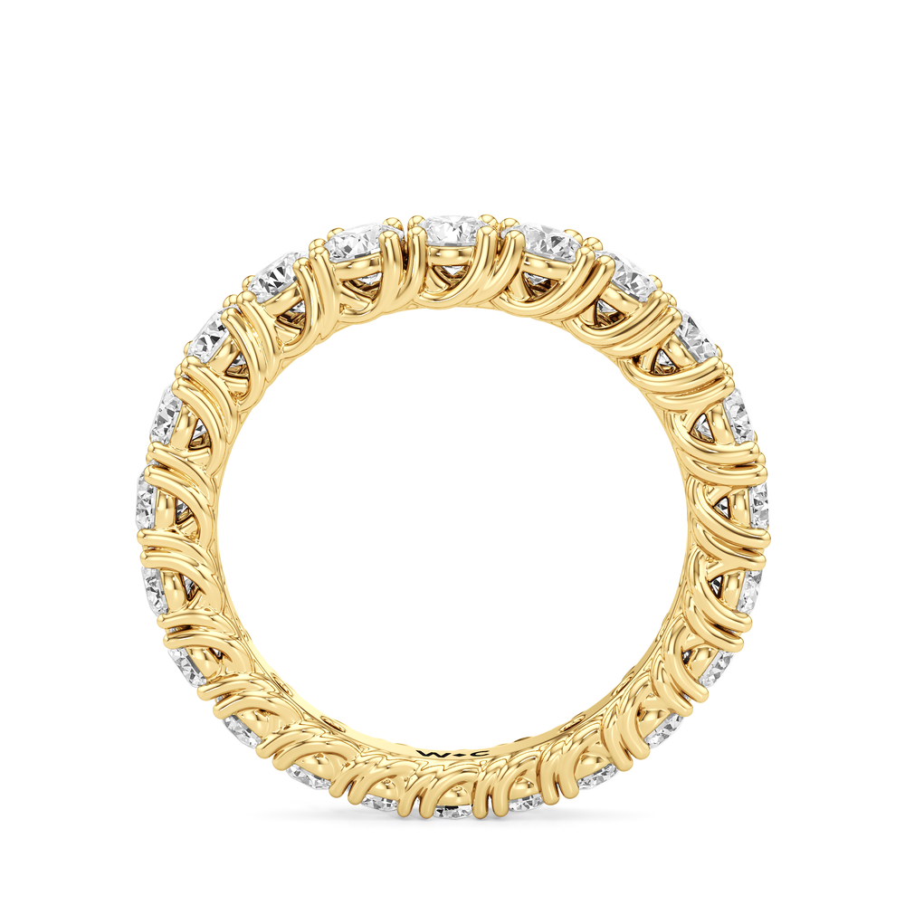 The Upper West Side Diamond Band with 18KT Yellow Gold Cut Diamond in 14KT Yellow Gold view 4
