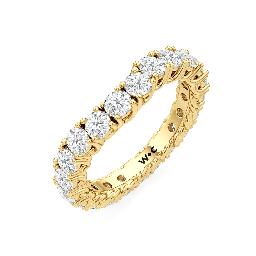 The Upper West Side Diamond Band with 18KT Yellow Gold Cut Diamond in 14KT Yellow Gold view 5

