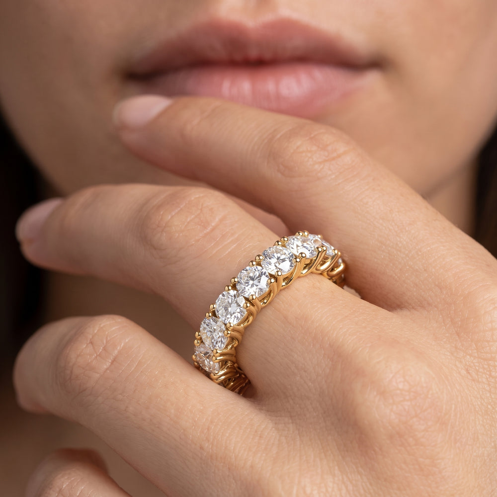 The Upper West Side Diamond Band with 18KT Yellow Gold Cut Diamond in 14KT Yellow Gold view 2
