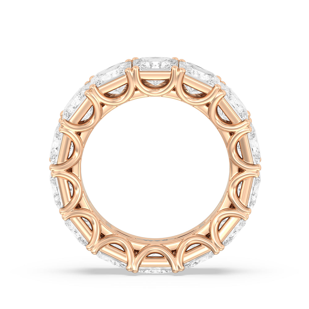 The West Village Diamond Band with 18KT Rose Gold Cut Diamond in 14KT Rose Gold view 2
