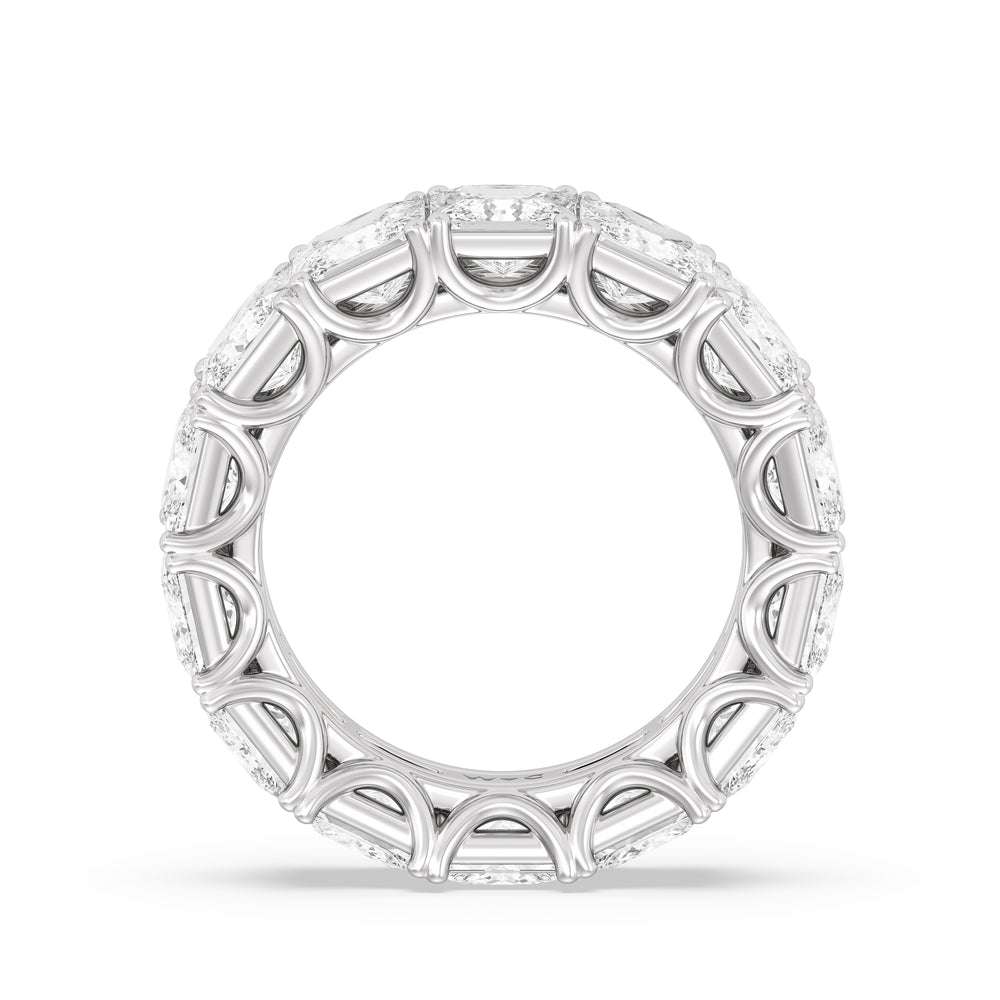 The West Village Diamond Band with Platinum Cut Diamond in 14KT Platinum view 2
