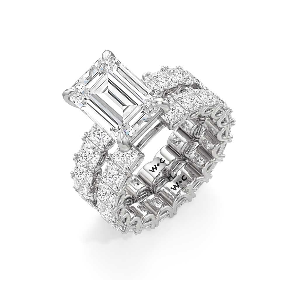 The West Village Ring with Oval Cut Diamond in 14KT Platinum view 6
