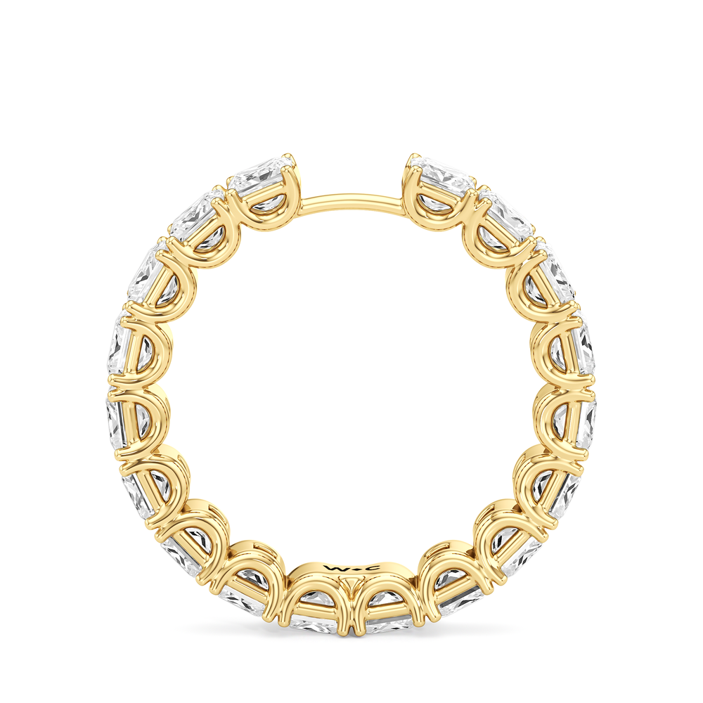 The West Village Diamond Wedding Band with 18KT Yellow Gold Cut Diamond in 14KT Yellow Gold view 4
