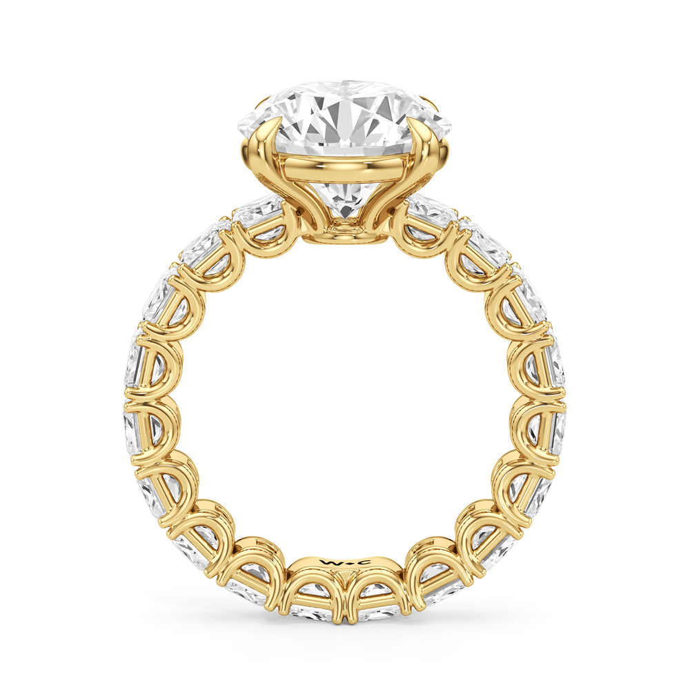The West Village Ring with Round Cut Diamond in 14KT Yellow Gold view 4
